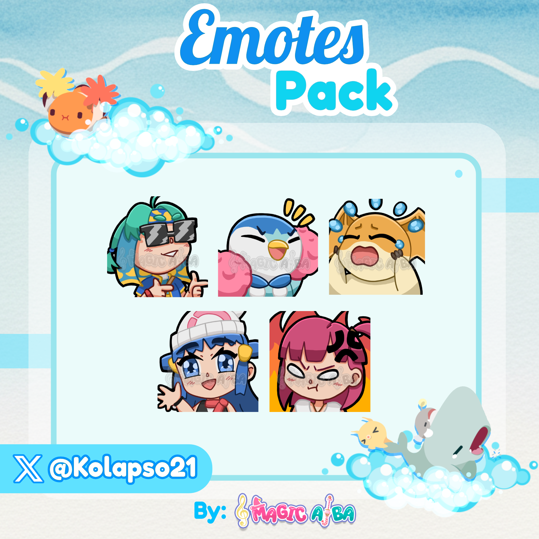 Pack set emotes para Twitch