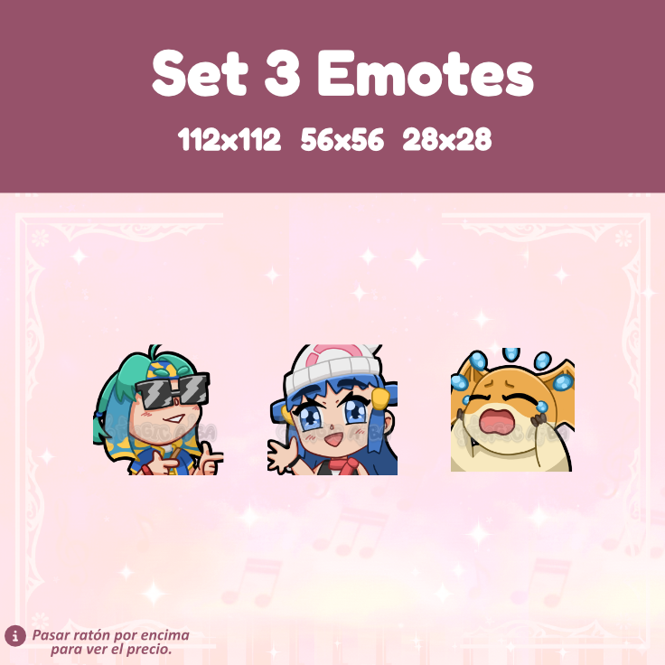 Pack 3 emotes